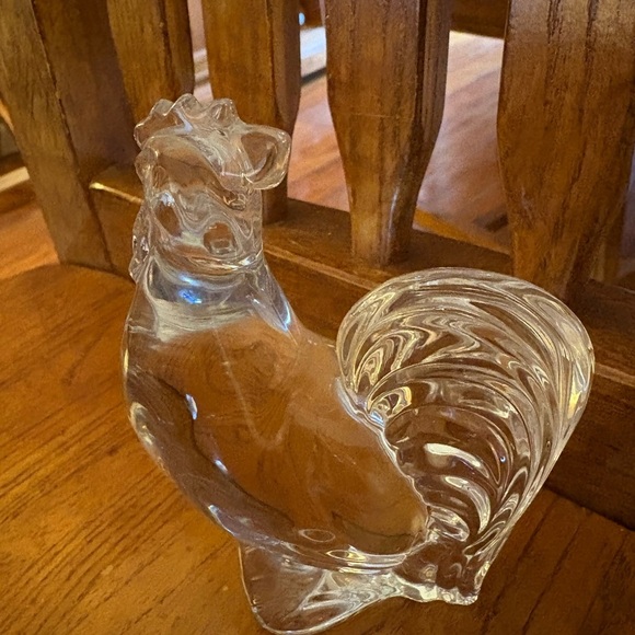 Baccarat France Crystal Rooster Figurine – 4” Zodiac Animal – Clear Signed - Picture 4 of 12